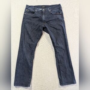 Polo Ralph Lauren Varick Slim Straight Jeans 36 X 30 Dark Wash Blue